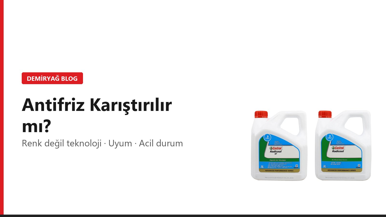 Antifriz Karıştırılır mı? Farklı Marka ve Renkteki Antifrizler