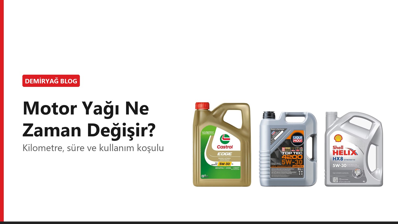 Motor Yağı Ne Zaman Değişir? Kilometre, Süre ve Kullanım Koşulu
