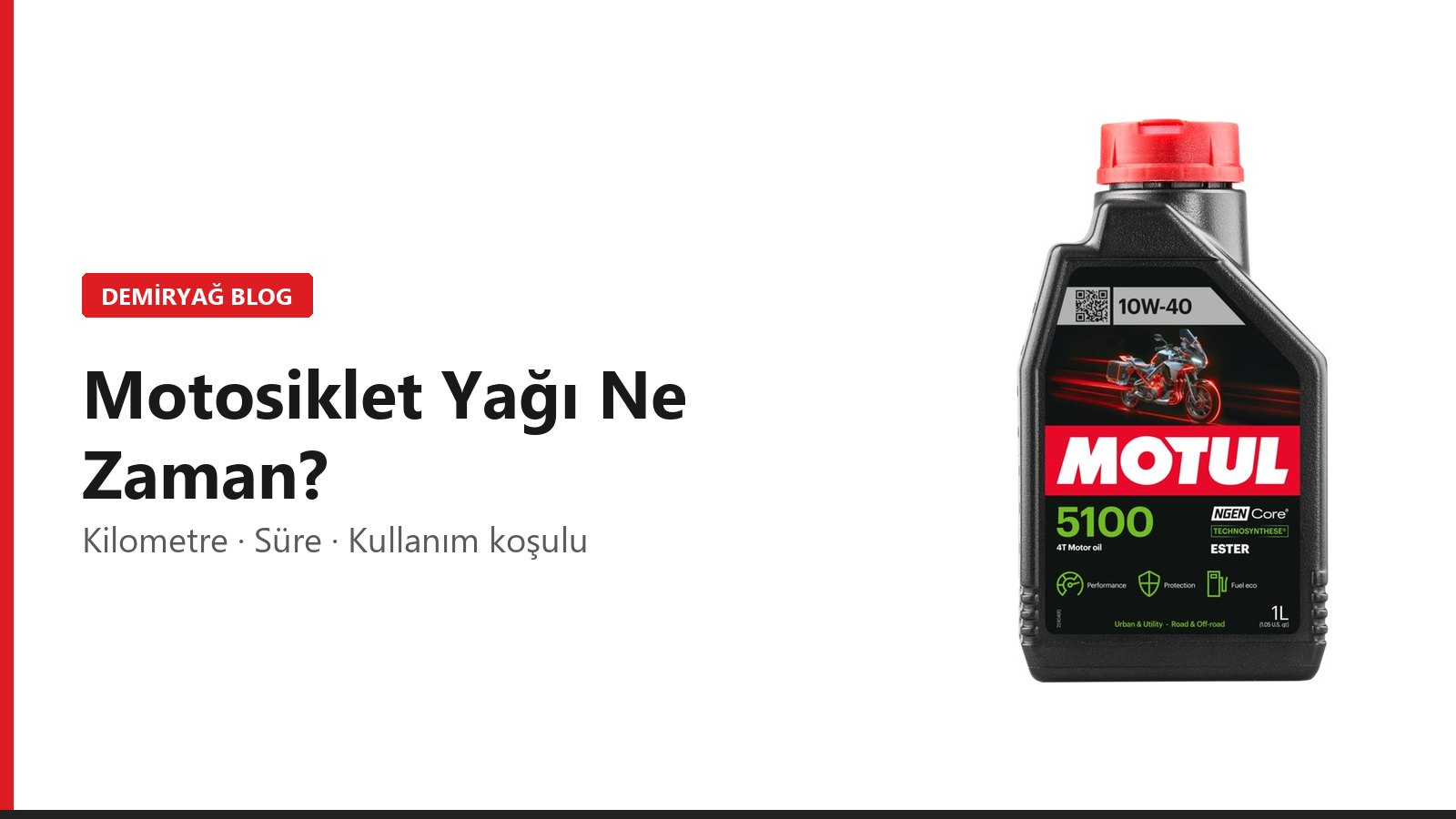 Motosiklet Yağı Ne Zaman Değişir? Kilometre, Süre ve Kullanım Koşulu