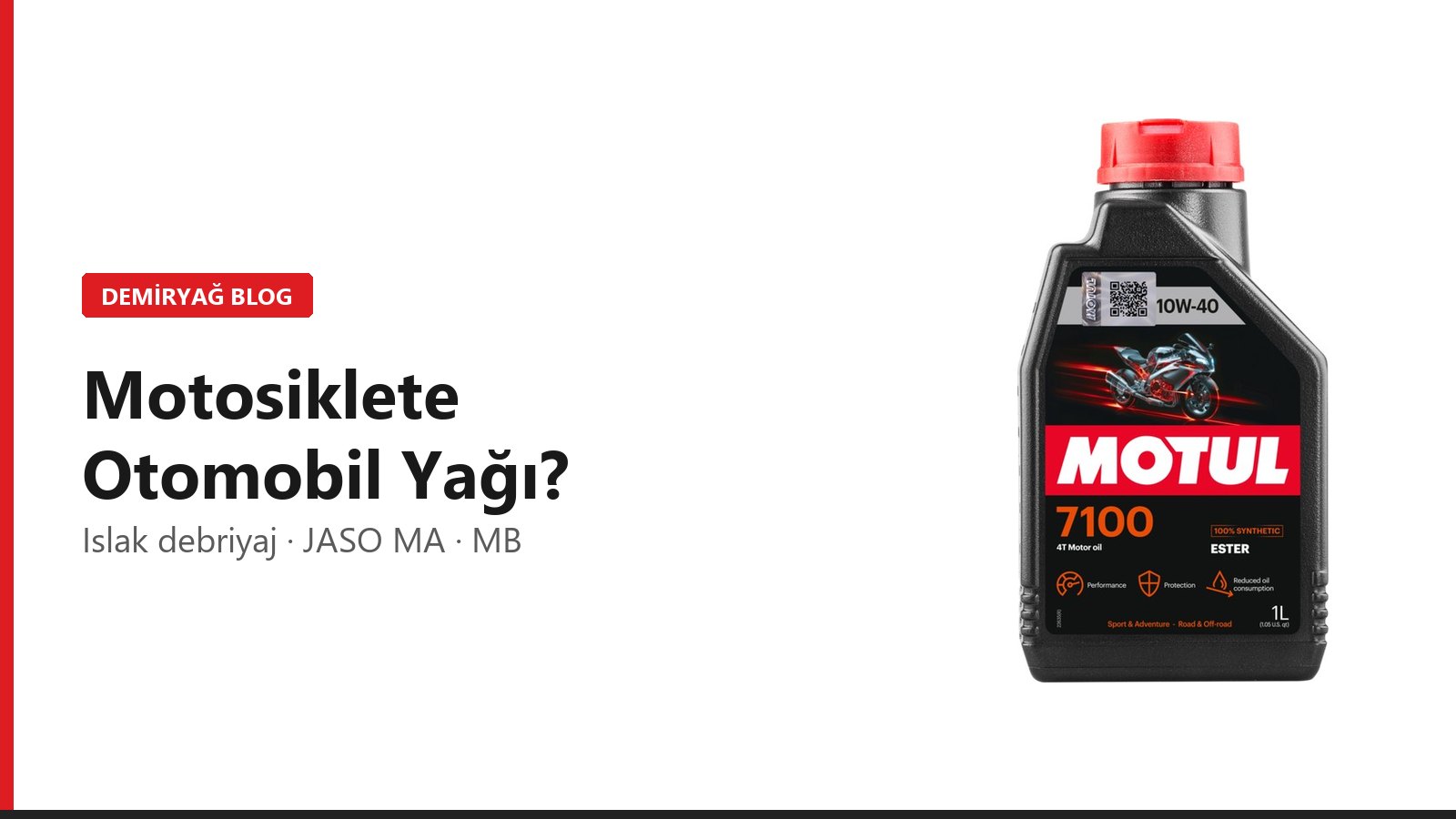 Motosiklette Otomobil Yağı Kullanılır mı? Islak Debriyaj ve JASO Farkı