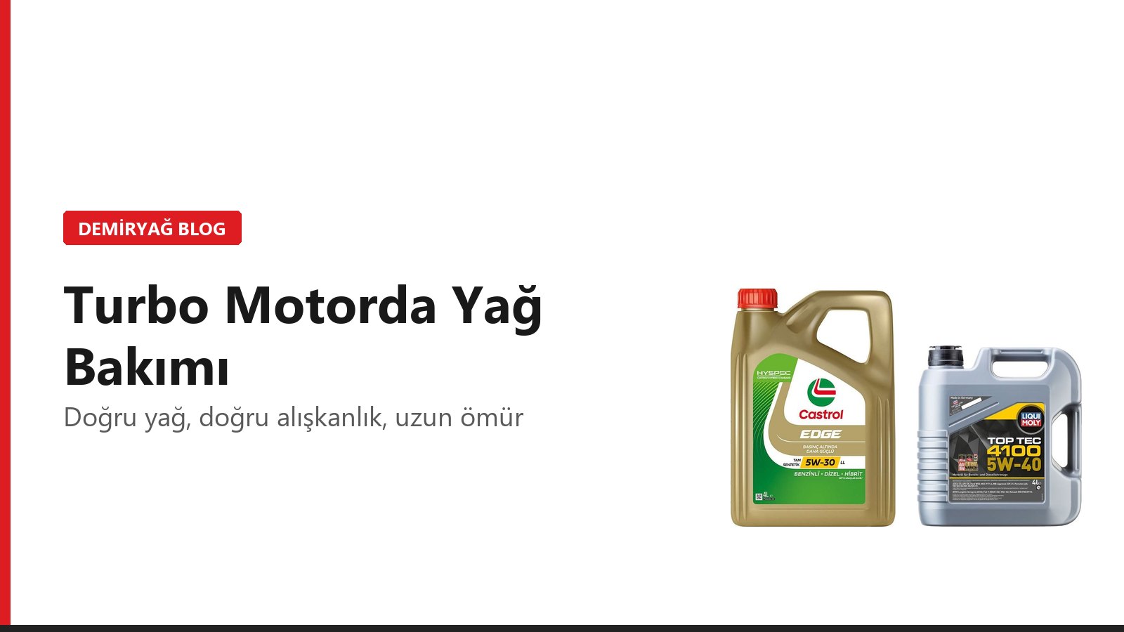 Turbo Motorlarda Yağ Bakımı: Turbo Ömrünü Ne Belirler?