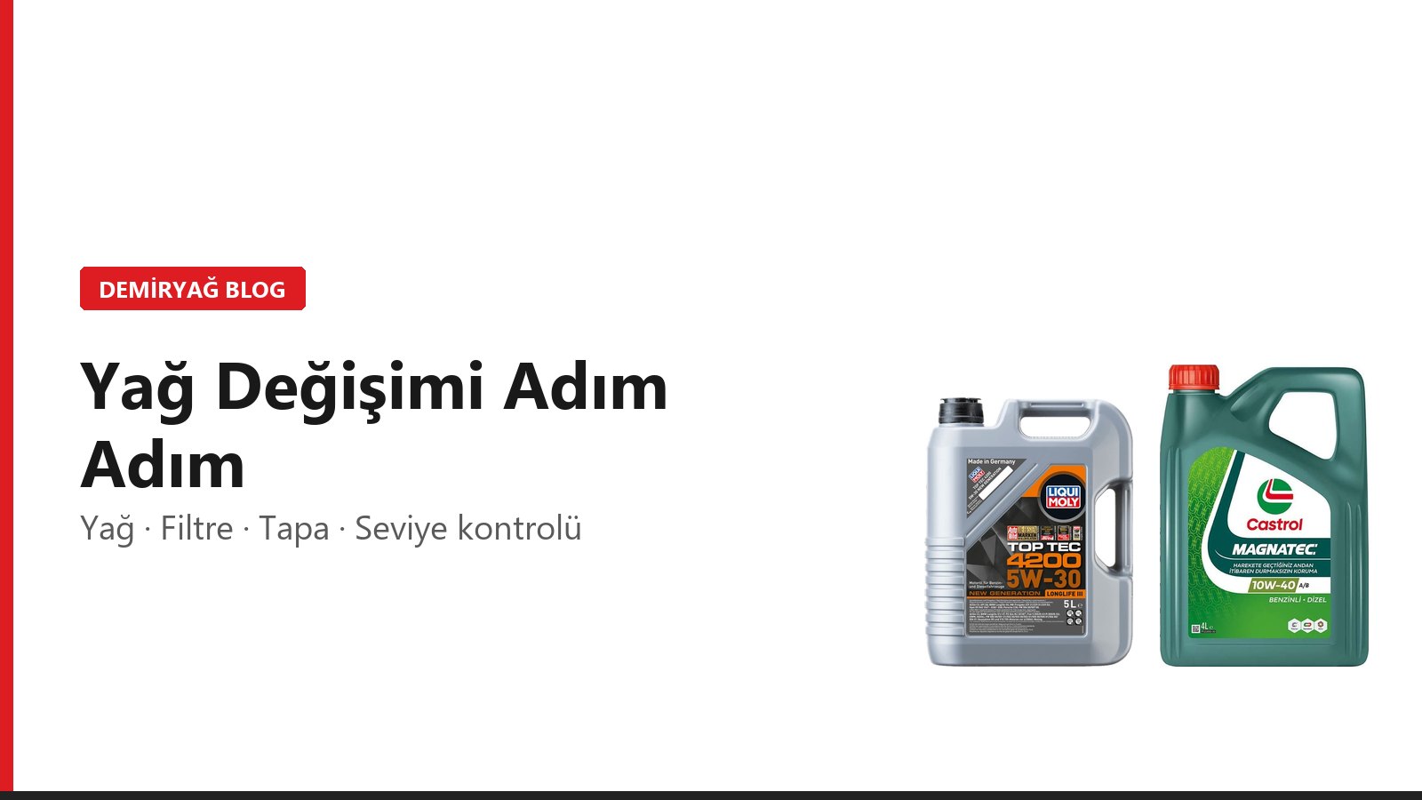 Yağ Değişimi Nasıl Yapılır? Adım Adım Motor Yağı ve Filtre Değişimi
