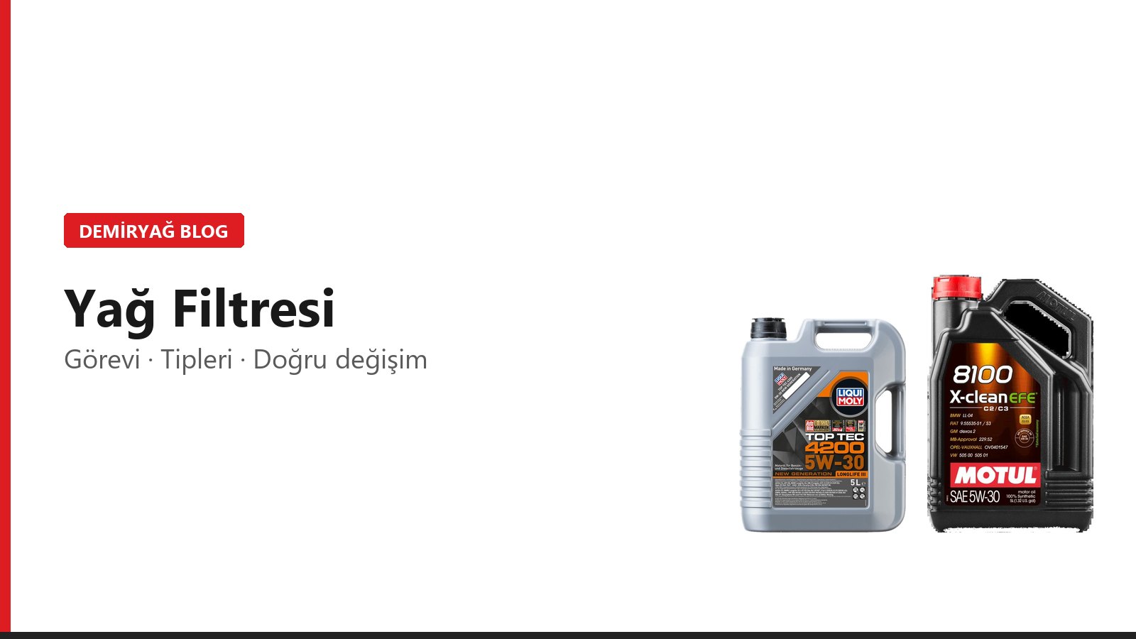 Yağ Filtresi Neden Önemli? Tipleri, Değişimi ve Montajı