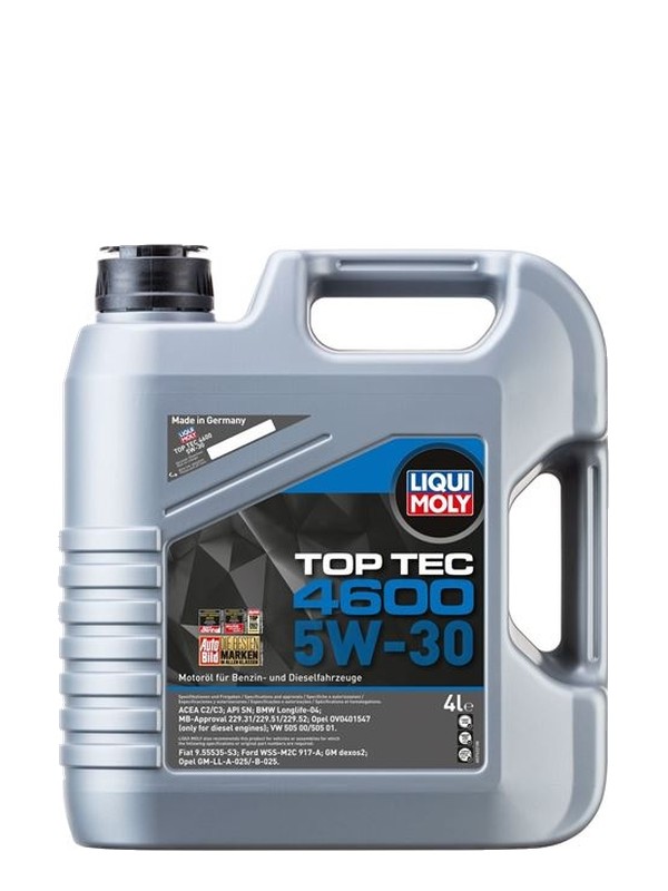 LIQUI MOLY 5W30 Motor Yağı Top Tec 4600 Tam Sentetik
