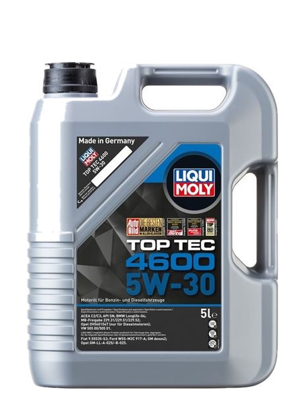LIQUI MOLY 5W30 Motor Yağı Top Tec 4600 Tam Sentetik