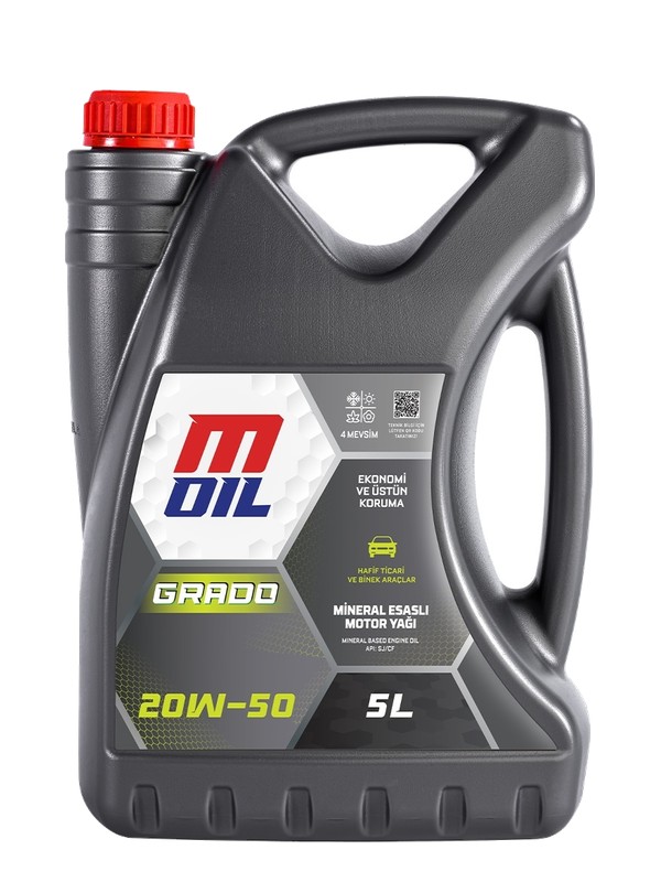 M Oil GRADO 20W-50 Motor Yağı