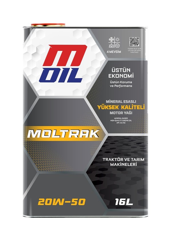 M Oil Moltrak 20W-50 Traktör Motor Yağı