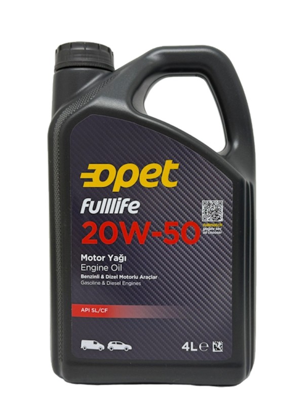 Opet Fulllife 20W-50 Motor Yağı