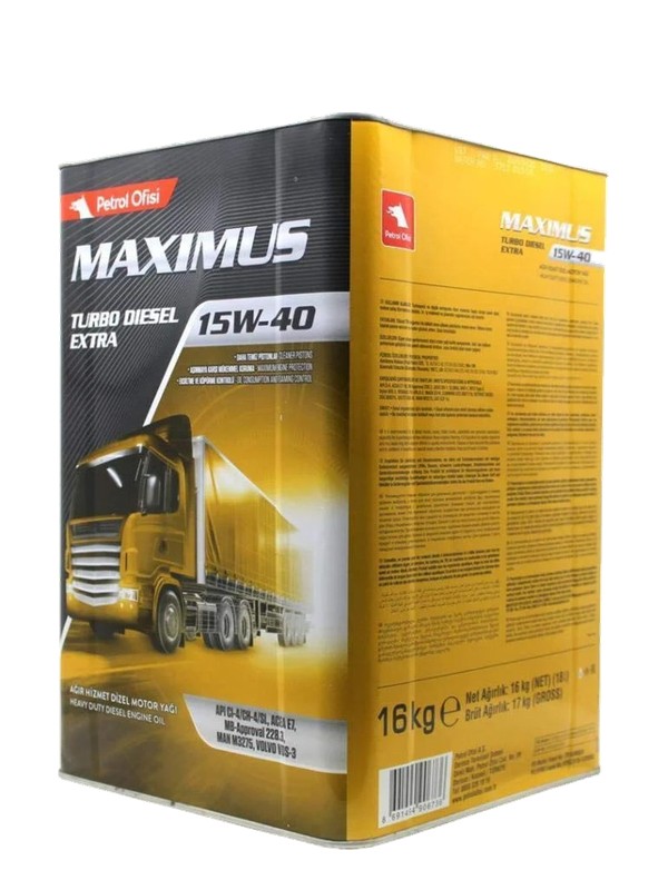 Petrol Ofisi Maximus Turbo Diesel Extra 15W-40 Ağır Hizmet Dizel Motor Yağı