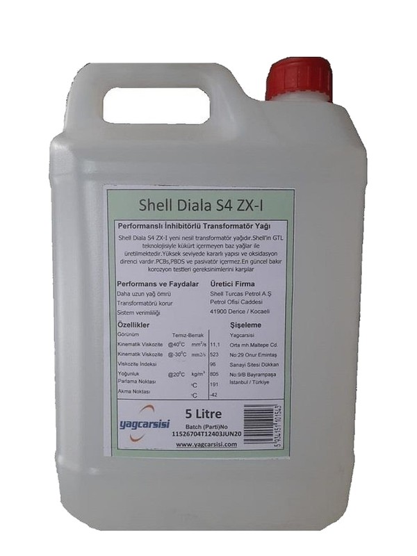 Shell Diala S4 ZX-I Trafo (Transformatör) Yağı
