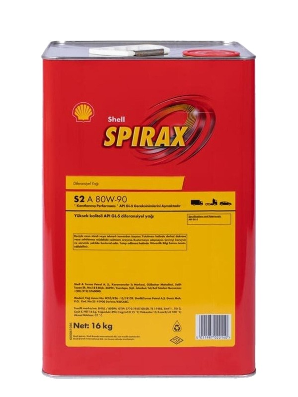 Shell Spirax S2 A 80W-90 Dişli Yağı