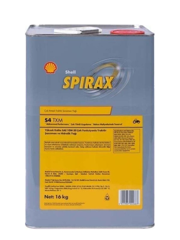 Shell Spirax S4 TXM 10W-30 Traktör Şanzıman ve Hidrolik Yağı (UTTO)