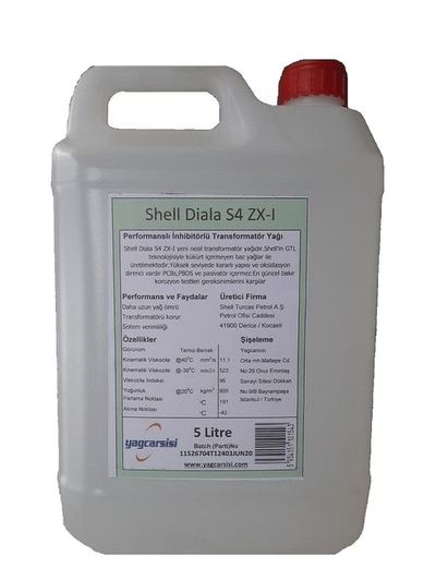 Shell Diala S4 ZX-I Trafo (Transformatör) Yağı